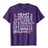 Heart Disease Awareness TShirt Support Walk Tee Beach Tops Shirts For Men Cotton T Shirts Vintage Fashion