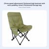 Padded Highspine Moon Chair Foldable Highspine Camp Chair Lightweight Stable Base For Outdoor Lovers