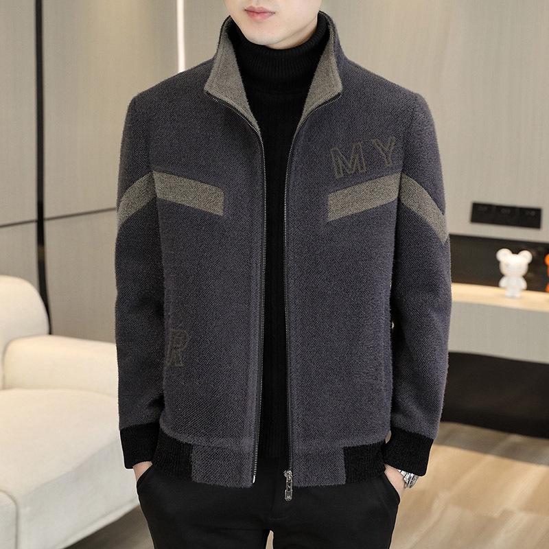 2025 Autumn/Winter Men's Korean Style Woolen Coat - Thick Casual Jacket