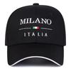 Damen Milano Italien Buchstaben Print Stickerei Baseballkappen Frühling Herbst Outdoor Nutzung Verstellbar Lässig Hüte Sonnenschutzmütze Sportkappe Für Männer Und