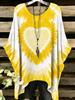 Camiseta Boho Chic Oversize Sencilla Vintage Estampado Floral Dobladillo Irregular Cuello Redondo Ropa de Mujer Moderna y Versátil