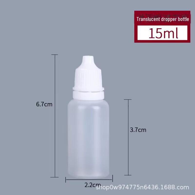 5ml, 10ml, 20ml, 30ml Plastic Squeeze Eye Drop Bottles for Liquid Medicine