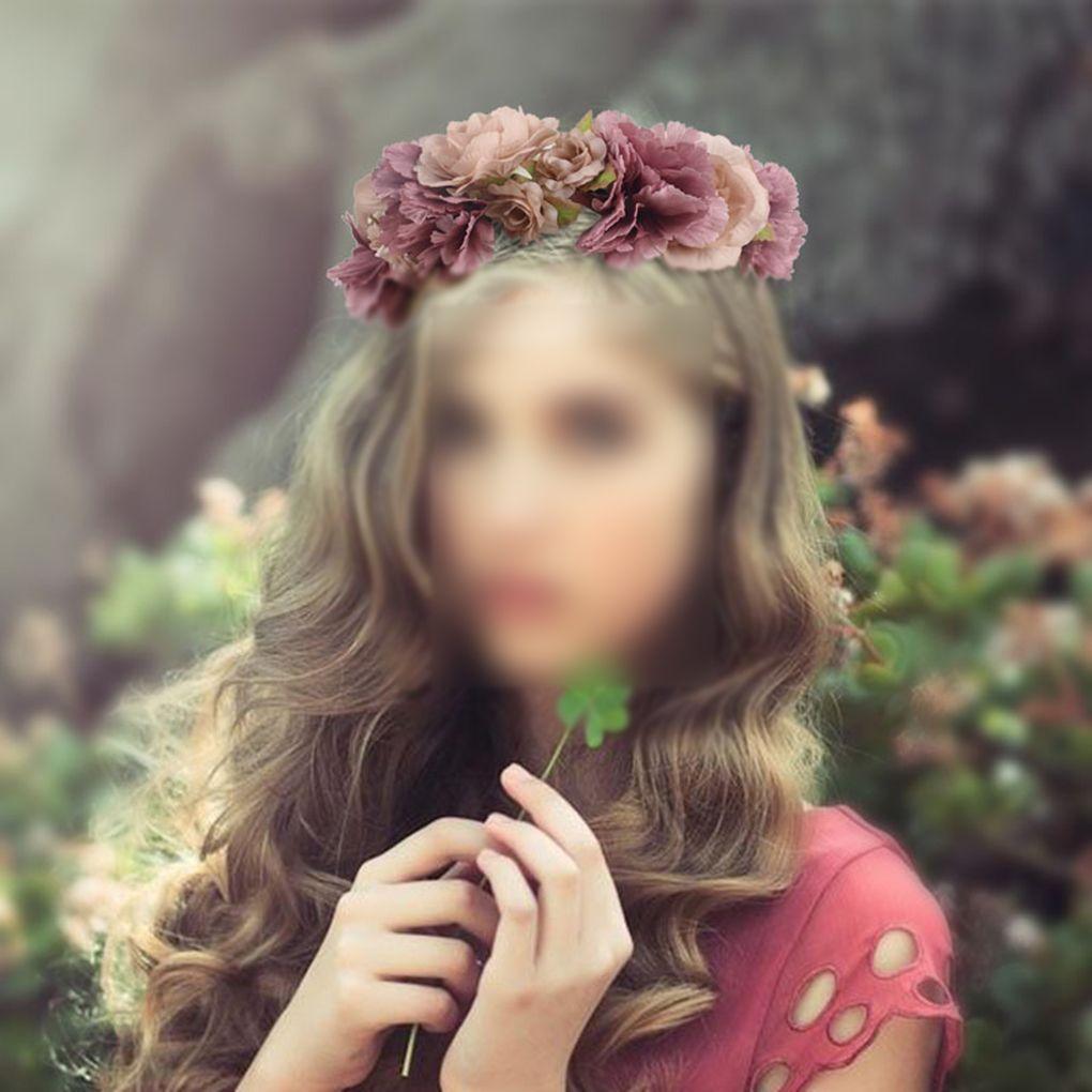 Women Girls Flower Hair Wreath Festival Wedding Party Headband
