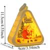 Button Battery Santa Claus Luminous Lamp Elk Deer Triangle Lantern  Party