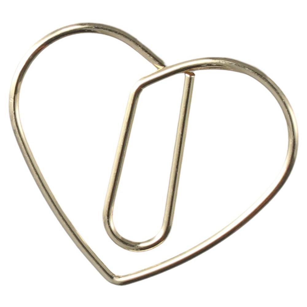 

100 Pcs Gift Reader Teacher Bookmarks Heart Shaped Book Clip Pagination Mark