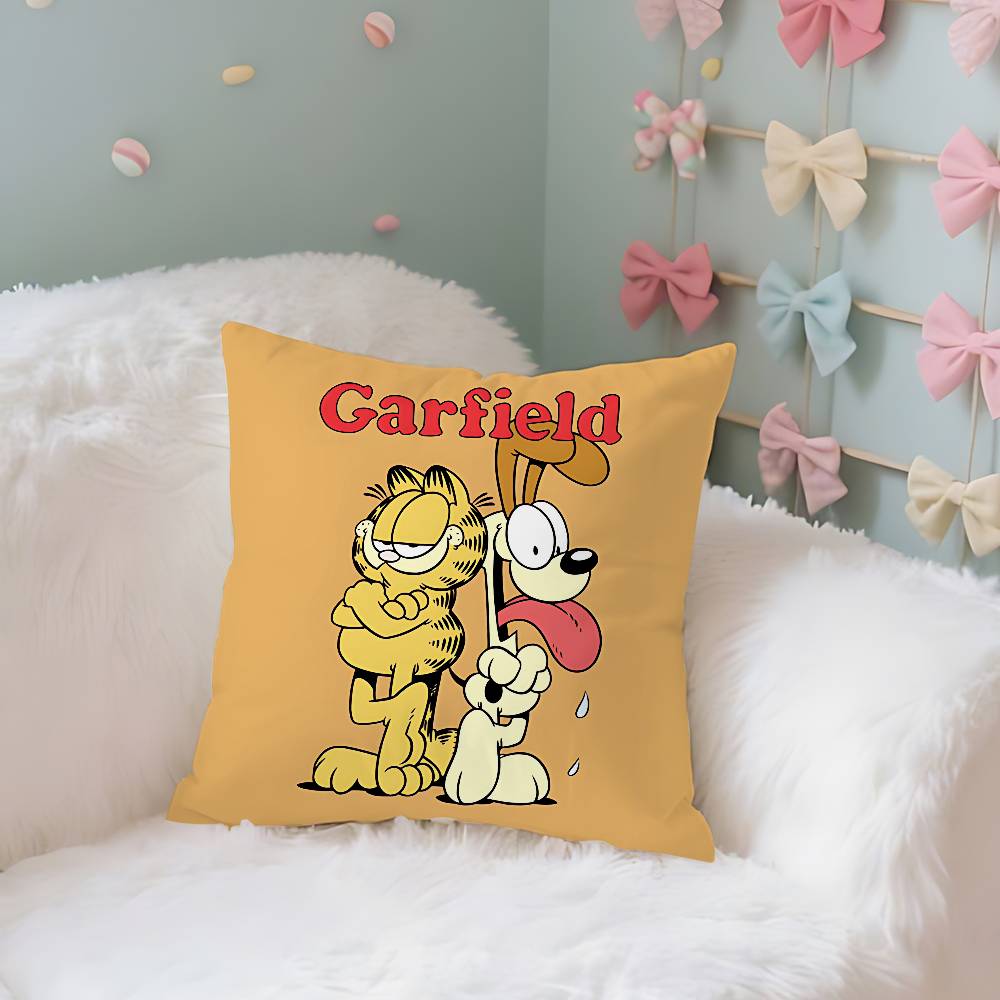 G-Garfield Case Plush Fabric Soft Pillowcase Double Sided Print Cushion Cover Household Gifts