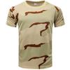 Men's 3D Printed Short Sleeve Military Camouflage T-shirt Casual Round Neck Camouflage Top Street Fashion
