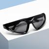 Non-polarized Punk Women Men Square Half Frame Sunglasses Fashionable Cat Eye Popular Sexy Eyewear