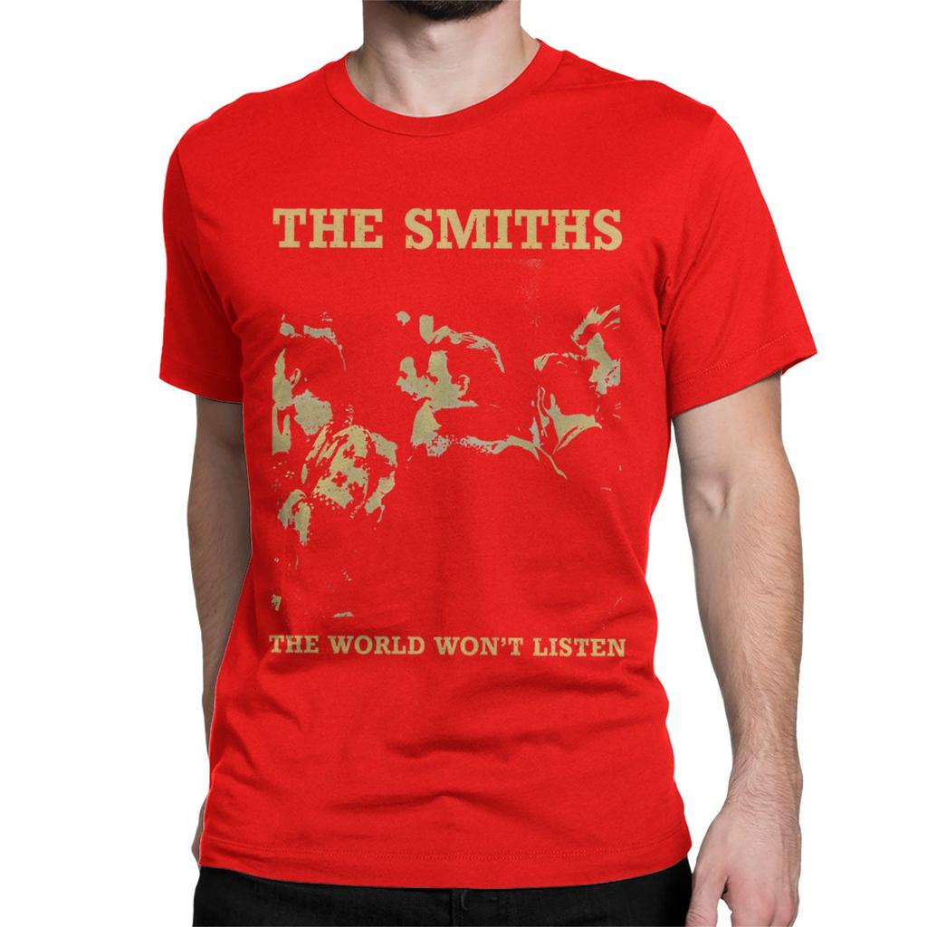 Casual Vintage The Smiths T-Shirts Men Women's Crew Neck Pure Cotton T Shirts Indie Punk Rock Band Tee Shirt New Arrival Tops