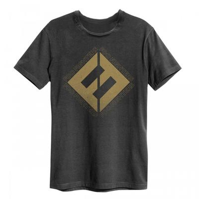 Amplified Unisex Adult Concrete & Gold Foo Fighters T-Shirt