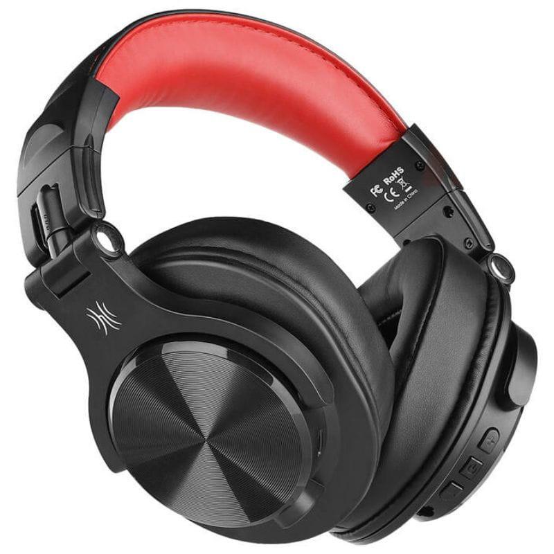 OneOdio A70 - draadloze koptelefoon - microfoon - muziek studio DJ (zwart/rood) (50 h, Kabelgebunden, Kabellos), Kopfhörer, Schwarz, Rot - Bild 5