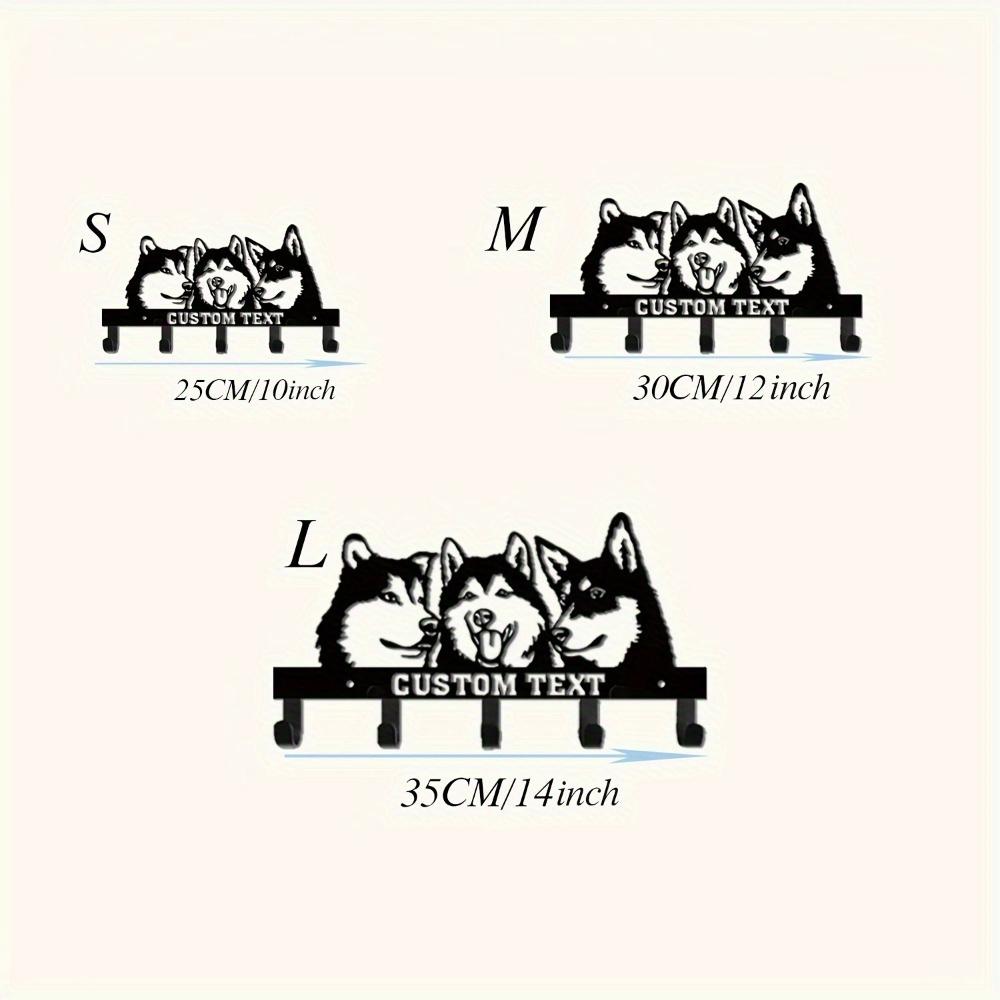 Эксклюзивные ручные настенные крючки на заказ для любителей хаски, настенный держатель для ключей, подарок на новоселье 25cm