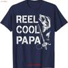 Reel Cool Papa Fishing Dad S Fathers Day Fisherunisex Fish T Shirt Vintage Fashion Homme Stylish Top For Everyday Wear