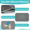 1pc, Flexible Sink Mat, 34/28 Inches, Waterproof Silicone Kitchen & Bathroom Cabinet Pad, Non-Slip Leak Protector, Black, for Under-Sink Protection
