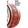 Vintage Clock Handcrafted Double Side Clock with Roman Numbers 1 Year Warranty (8 Inches Size, Rose Gold Finish, Floral Design