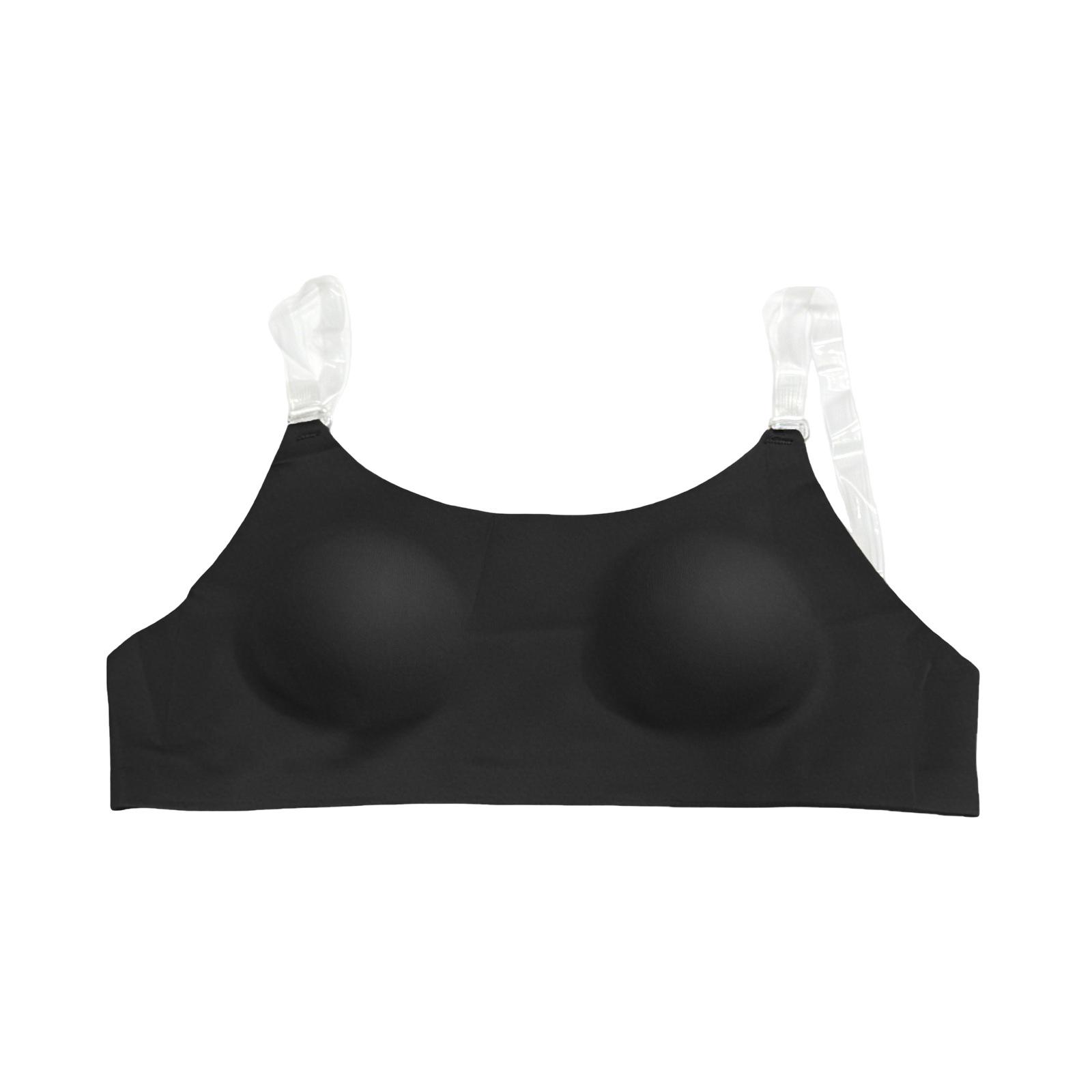 Zeriluna Invisible Backless Off-Shoulder Breathable Underwear Large