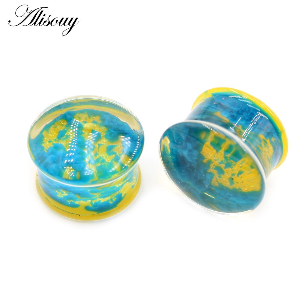 

Alisouy 2 шт. Прозорі акрилові листя квітки Кульбаба Сніжинка Вухоміри Тунельна заглушка Розтяжка Розширювач Пірсинг Прикраси для тіла 14mm