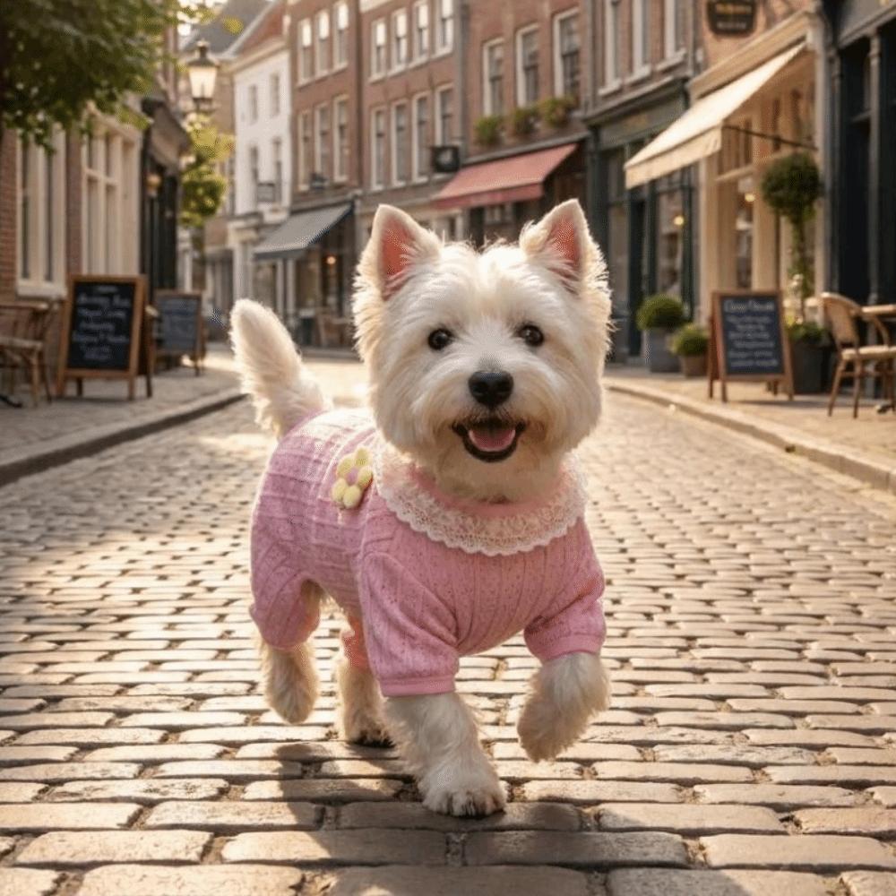 Anti-Mosquito Dog Cooling Clothes Hollow Mesh Dog Sun-proof Jumpsuit Outdoor Walking