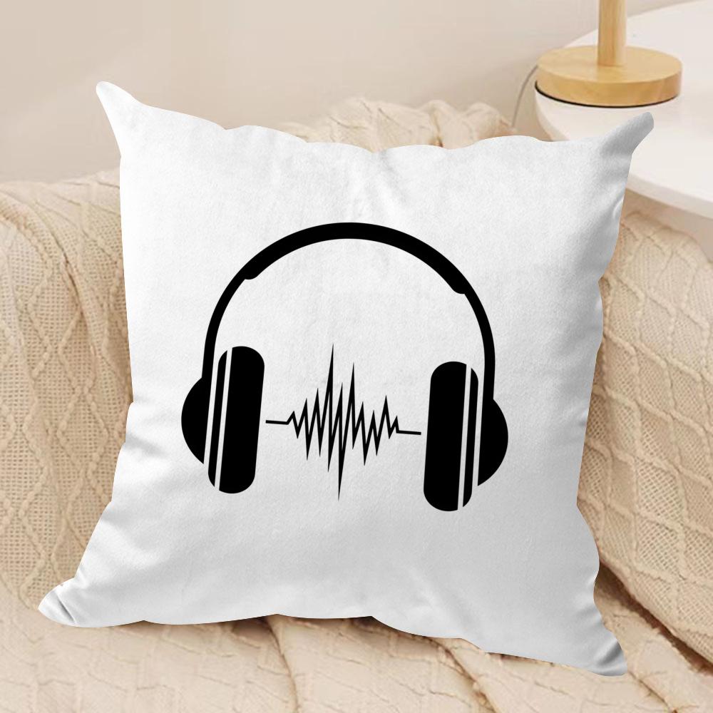 Decor TV Game Fan Style Cushion Cover Soft Plush Fabric Double-Sided Printed Sofa Cushion Cover for All Seasons Home Decor Gift