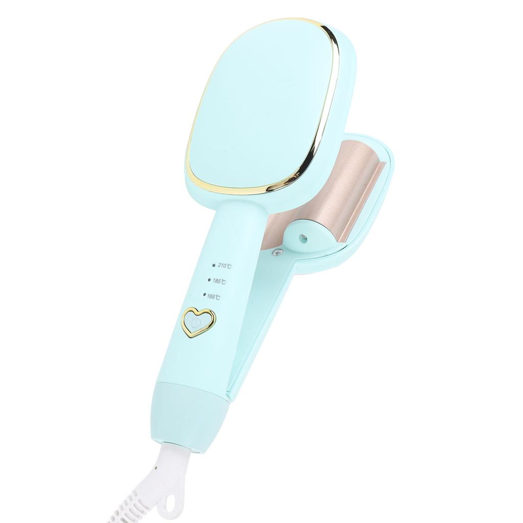 32mm Curling Iron Large Curls Fast Heating Hair Crimper Waver Curling Wand Hair Curler Tool Mint Gre