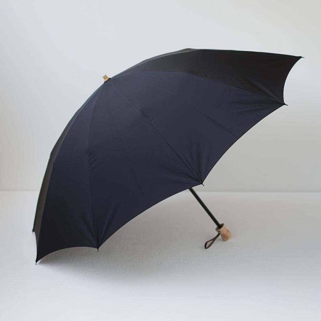 Made in Japan Miratore 60cm folding umbrella that can be carried without and super large can also be used as a long folding Manufactured by Komiya a