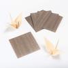Mori No Kami Flexible Natural Wood Origami Set of 100 X 100mm Ultra-Thin Paper, Walnut, Small, 5,