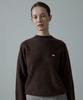 Aheule Noelle Wholegarment Cashmere Wool Half-Neck Knit_Brown