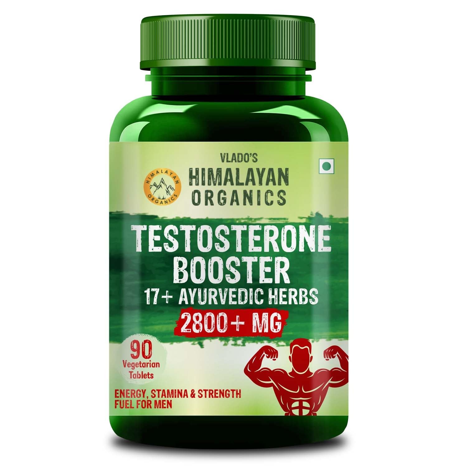 

Vlado s Himalayan Organics Testosterone Booster for Men 2800mg+ | 90 Veg Tablets | Strength, Stamina, Energy & Muscle Growth