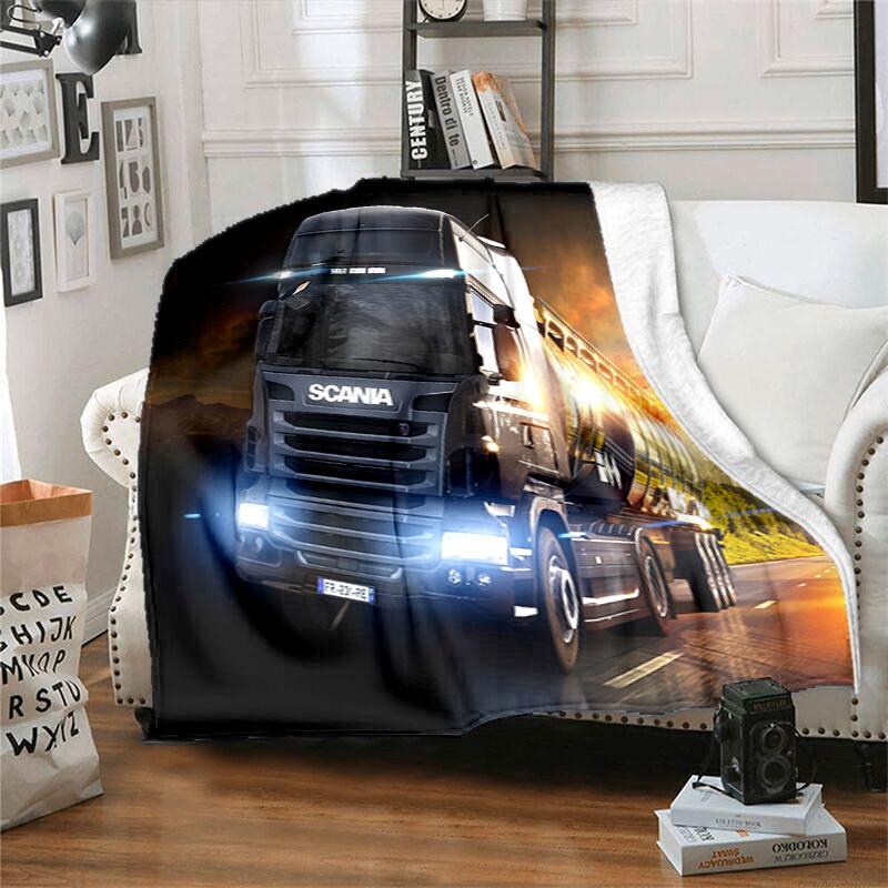Scania Vabis Blanket Blanket Home Decor Office Rest Blanket Bedroom Nap Blanket