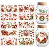 10Pcs PVC DIY Heat Transfer Paper for UV Sublimation Cup Santa Claus 240x110mm