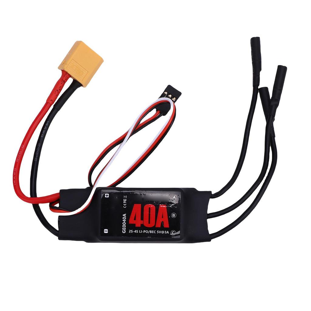 RC Brushless ESC with 5V 3A BEC 40A 2 3S Electronic Speed Controller for RC Airplane Aircraft Helicopter