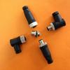 M12 Aviation Plug Connectors: Male/Female, Multi-Pin, Straight/Angle Sensor.