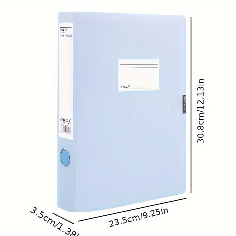 4pcs of Office Meeting File Boxes in A4 Size, Morandi Style, for Organizing Accounting Vouchers And Personnel Records
