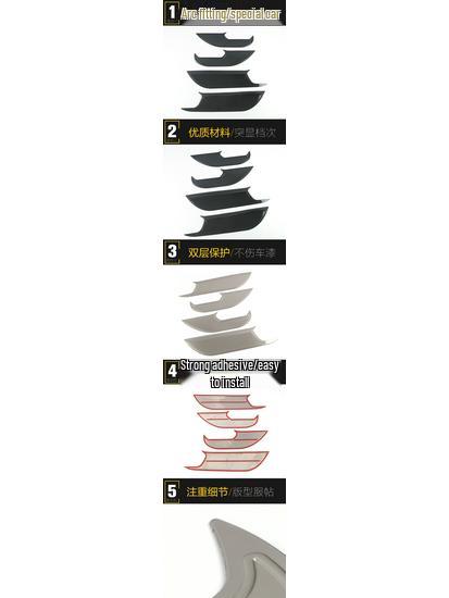 Compatible RAV4 Door and Armrest Anti-Kick Panel Decorative Stickers (No Logo, 20 Models)