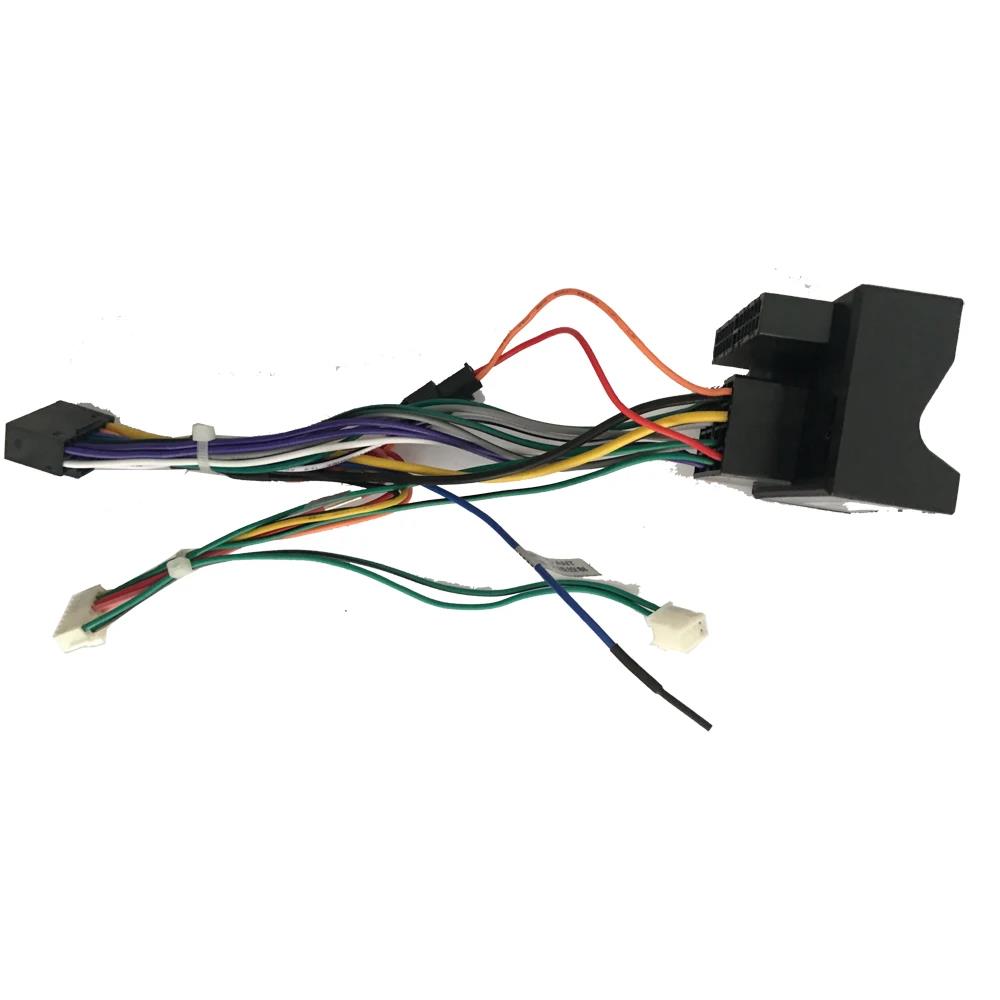 Android car radio Car Accessories Wire Wiring Harness Adapter Connector Plug Universal cable For Volkswagen High trim Harness
