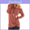 Elegant Women Off One Shoulder Long Sleeve T Shirt Stylish Casual Blouse Tunic Top