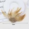 Gothic Style Rhinestone Feather Brooch Handmade Shoulder Strap Boutonnieres Flowers  Dance Costume