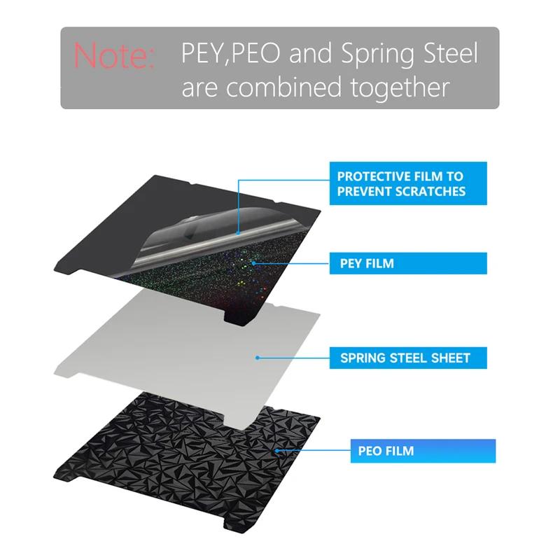 For Creality K1/K1C/K1 SE Build Plate Texture Pei Spring Steel 310x315mm K1 Max PEO Sheet 235x235 For Ender 3 KE/Ender3 V3 SE