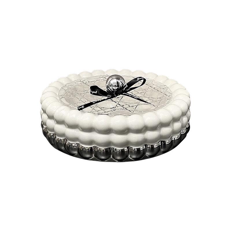 Qianxing Ceramic Fruit & Snack Plate with Lid