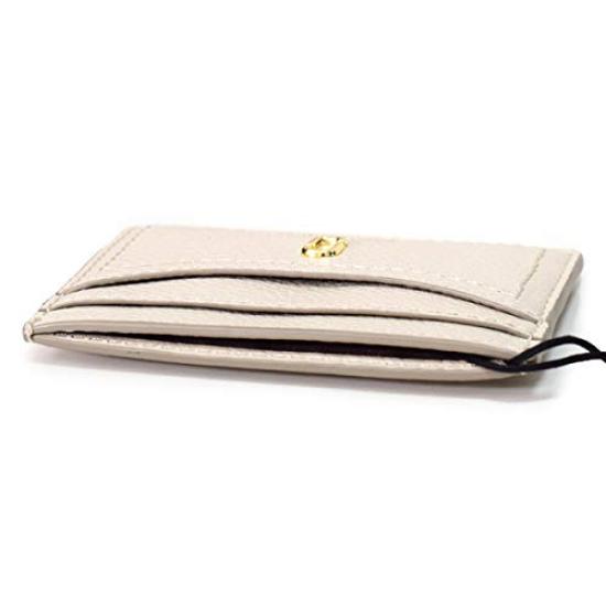Marc Jacobs The Soft Shot Double J Logo Grained Leather Card M0015121 Case, Cream,