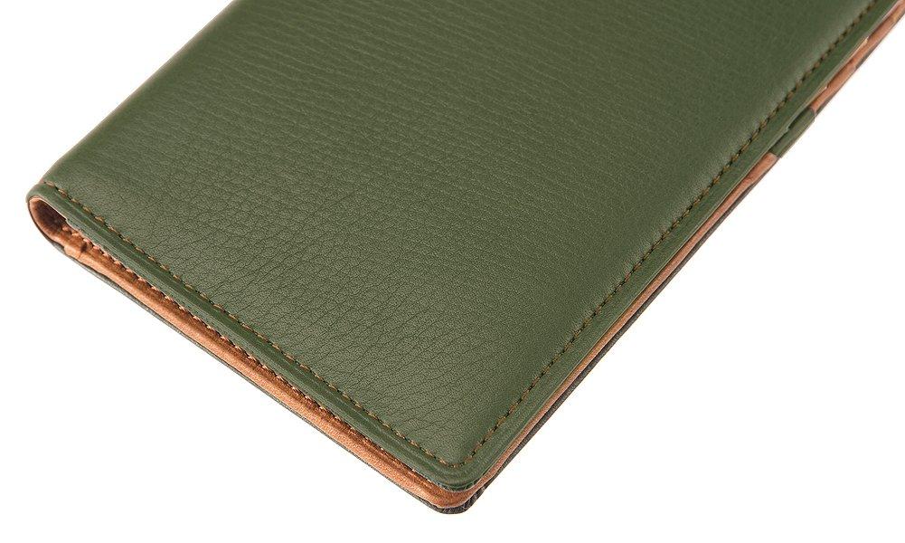Cypris Silky Kip Card Case, Holds 10 Cards, Soft Leather, Men's Gift, Father's Day Gift, Birthday Gift, Boyfriend Gift, Green, 1771