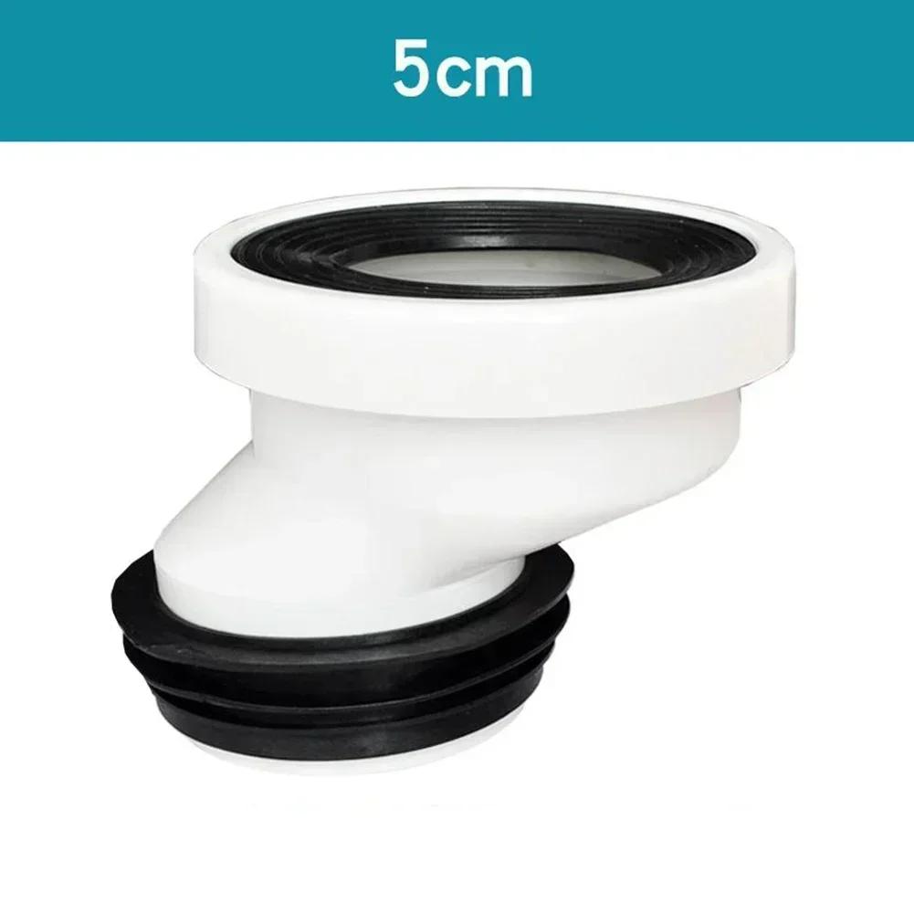 2/5/10cm Offset Toilet WC Misaligned Pan Connector Shifter Bowl Smooth Soil Pipe PVC Straight Eccentric Drain Nozzle Replacement