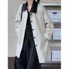 Johnature Korean Long Contrasting Retro Jacket Women Autumn Casual Loose Versatile Fashion Trench Coats