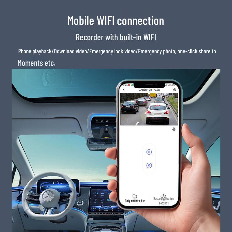 Buick Envision GS8 LaCrosse Hidden Wireless HD Dash Cam: Dual Front & Rear Cameras.