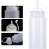 3 Pack 24 oz Plastic Squeeze Squirt Condiment Bottles with Cap Lids, Perfect for Condiments