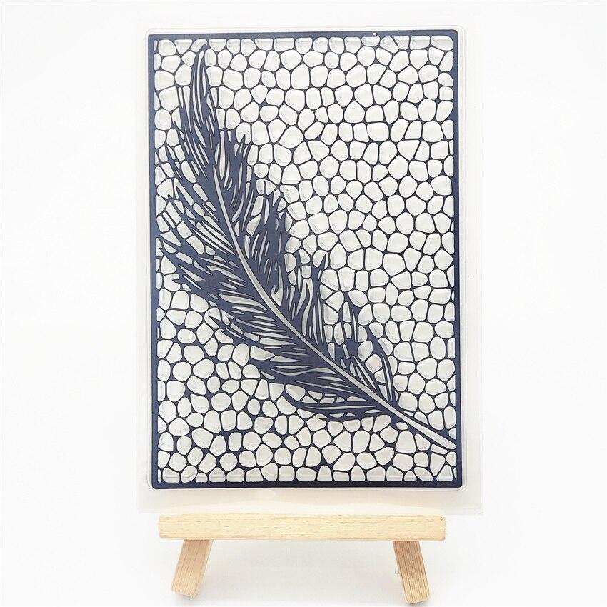 

11x16CM Feathers Transparent Seal Clear Stamps Silicone Seal Roller Stamps DIY Scrapbook Album / Card Production белый