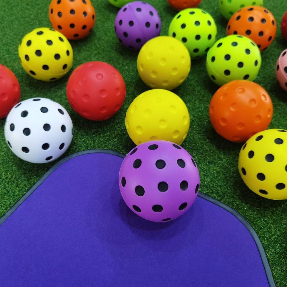 PU Foam Pickleball Training Balls High Bounce Quiet Pickleball Balls  for Pickleball Training