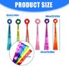 6Pcs Dancing Rhythm Wrist Streamers Gymnastics Dance Decorations Rainbow Dance Ribbons for Dance Shows, Music Classroom