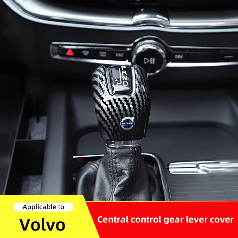 Carbon Fiber Gear Shift Handle Cover Decoration Accessories For Volvo XC90 V90 V60 XC60 V40 EC40 EX40 S80 S60 S90 C40 XC40 V70