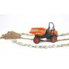Mini dumper AUSA - BRUDER - Direction articulée, benne rotative, attelage arrière